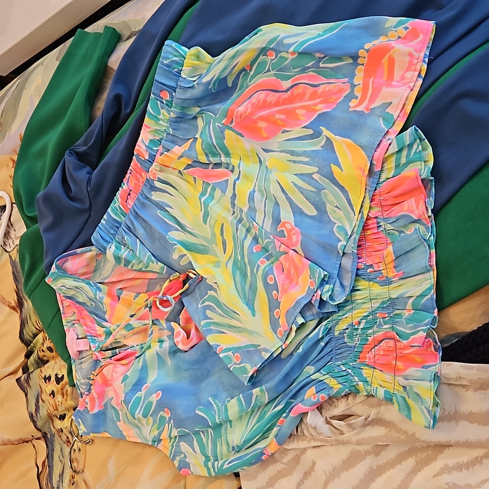 Lilly pulitzer Kellen Tropical Blue set. Size xxs. Rare find - Picture 1 of 2